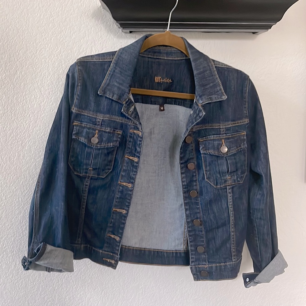 Kut from the Kloth - cropped denim jacket, size M